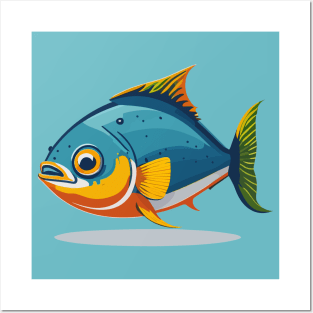 Cute Tuna Fish Posters and Art